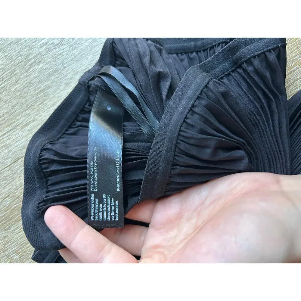 NWT Eileen Fisher Wool Silk Pleated Skirt quiet luxury old money career capsule - Picture 10 of 13